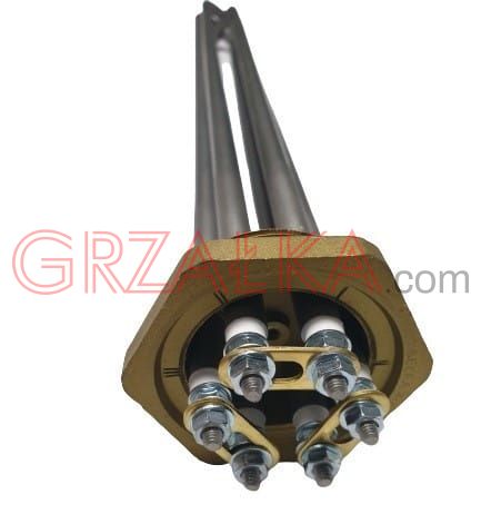 Grzałka 6000W (3x2000W) 3x400V L425mm 1½” (6/4") Incoloy 825