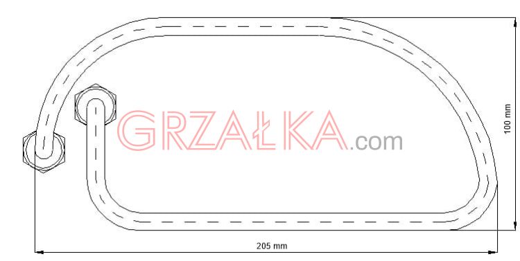 Grzałka 1700W do pralek wirnikowych Światowit sterylizatorów wyparzarek