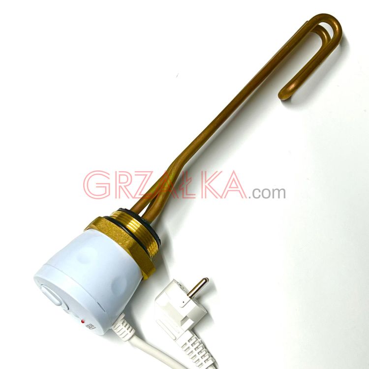 50207212 Grzałka izolowana z termostatem 2000W 6/4" Cu