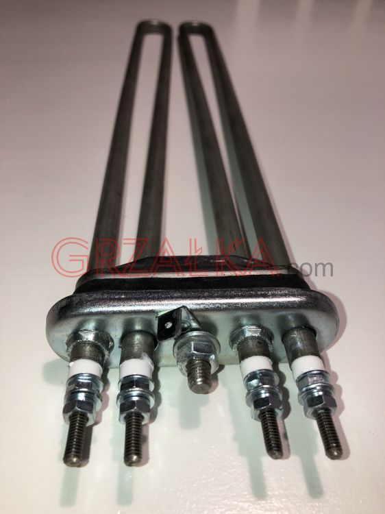 Grzałka do pralnic przemysłowych 230V / 2x2000W / L 350 mm / stal kwasoodporna, nierdzewna